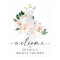 Elegant Blush Floral Bridal Shower Welcome Sign
