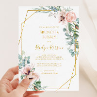 Elegant Blush Floral | Brunch and Bubbly Shower