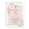 Elegant Blush Flowers Gold Frame Bridal Tea Party
