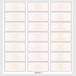 Elegant Blush Gold Font Wedding Address Labels<br><div class="desc">These elegant blush gold font wedding guest address labels are perfect for your modern minimalist blush and gold wedding. The design features minimal contemporary font accompanied by formal calligraphy. Keep it as is,  or choose to personalise it with your own artwork or photos!</div>