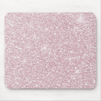 Elegant blush pink abstract trendy girly glitter mouse mat