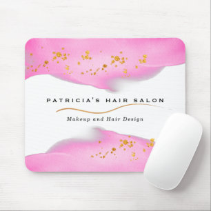 Elegant Blush Pink And Gold Glitter Mouse Mat