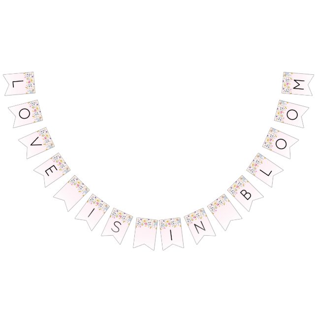 Elegant Blush Pink Bridal Shower  Bunting (All)