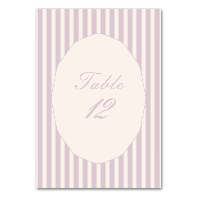 Elegant Blush Pink Calligraphy Wedding Birthday Table Number (Front)