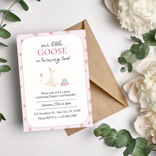 Elegant Blush Pink Floral Birthday  Invitation (Creator Uploaded)