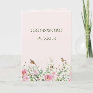 Elegant Blush Pink Floral Customisable Wedding Cro Holiday Card