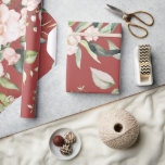 Elegant Blush Pink Floral Eucalyptus Gift Wrapping Paper<br><div class="desc">Gorgeous pink and blush coloured flowers with greenery accents along with some pretty eucalyptus. This is on a pretty background.  So pretty for bridal shower or wedding.</div>