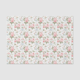 Elegant Blush Pink Floral Gift wrap Tissue Paper