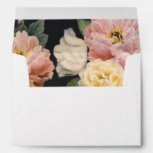 Elegant Blush Pink Floral Invitation Envelope