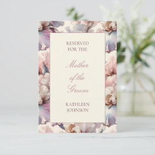 Elegant Blush Pink Floral Wedding Reserved Seating