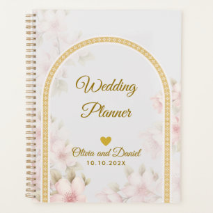 Elegant Blush Pink Flowers Organiser Wedding