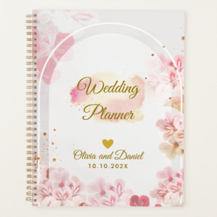 Elegant Blush Pink Flowers Organiser Wedding