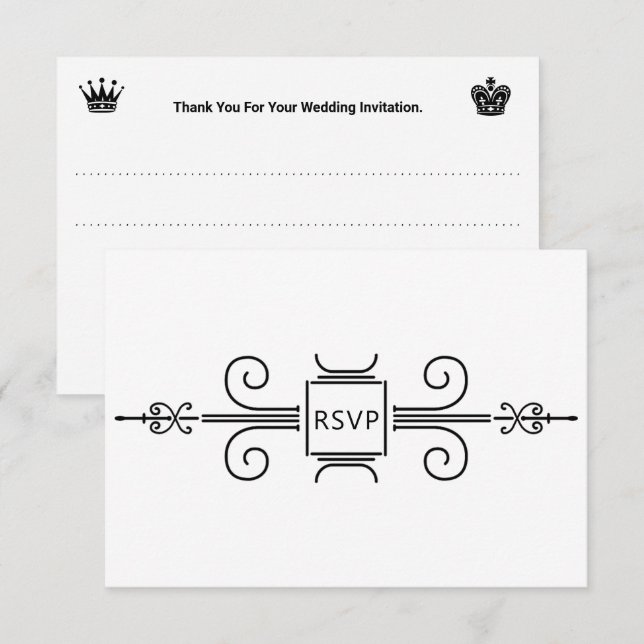 Elegant Blush Pink Green Floral Roses Wedding Invi RSVP Card (Front/Back)