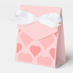 Elegant Blush pink little hearts pattern Favour Bo Box