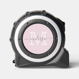 Elegant Blush Pink Minimal Name and Monogram 1