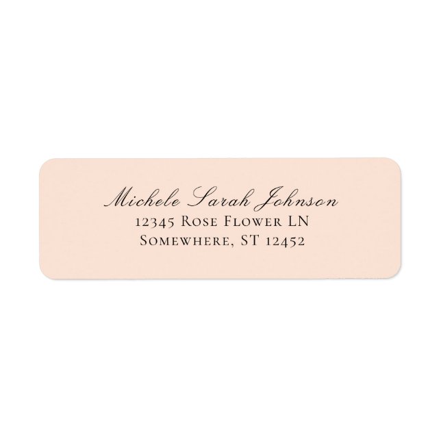 Elegant Blush Pink Pastel Minimalist (Front)