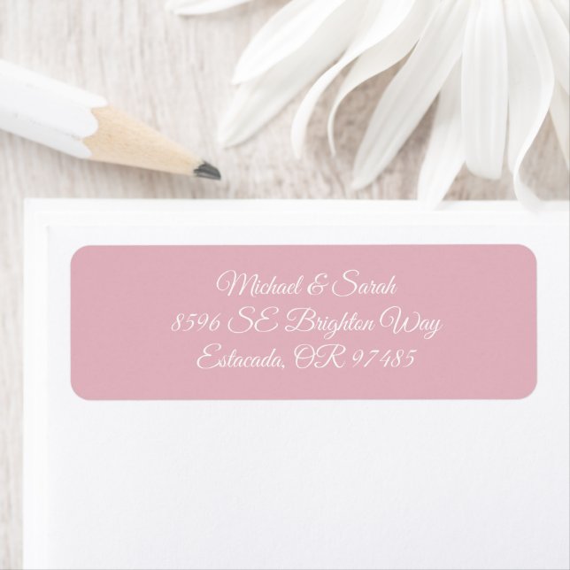 Elegant Blush Pink Return Address (Insitu)