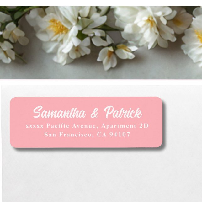 Elegant Blush Pink  Return Address Labels (Creator Uploaded)