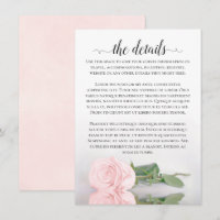 Elegant Blush Pink Romantic Rose Wedding Details