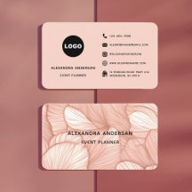 Elegant Blush Pink Rose Gold Botanical Pattern