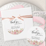 Elegant Blush Pink Rose Gold Bridal Shower Favour Tags<br><div class="desc">Elegant bridal shower (or any other event) thank you favour tag. Delicate watercolor floral detail in blush pink and rose gold hues and attractive modern hand written calligraphy details. Ability to add your own message, name(s), event and date. Part of our "Elegance in Pink, Blush and Rose Gold Floral" collection...</div>