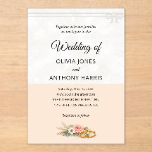 Elegant Blush Pink Rustic Floral Romantic Wedding