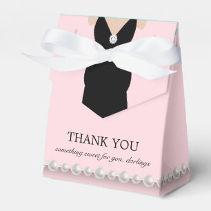 Elegant Blush Pink Tiffany Theme Baby Shower Favour Box