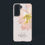 Elegant Blush Pink Watercolor Floral Monogram Samsung Galaxy Case<br><div class="desc">Elegant Blush Pink Watercolor Floral Monogram Samsung Galaxy case that is ready for your to add your name and initial. It's cute and simple,  with a classy,  girly,  feminine vibe.</div>