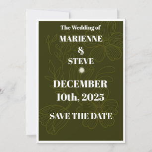 Elegant Blush Rose Watercolor Wedding Invitation –