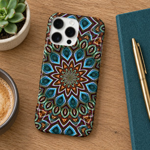 Elegant Bohemian Kaleidoscope Mandala Art Pattern iPhone 16 Pro Max Case
