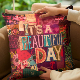 Elegant Bohemian Personalised Throw Pillow