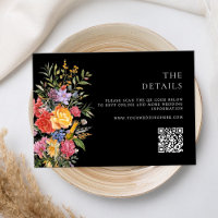 Elegant Boho Black Dutch Floral Wedding