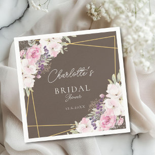 Elegant Boho Bridal Shower  Napkins