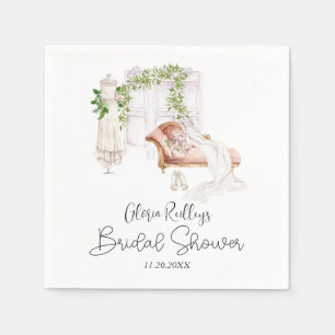 Elegant Boho Bride's Room Bridal Shower Napkin