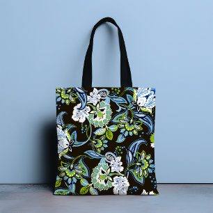 Elegant Boho Butterfly Floral Girly Chic Tote Bag
