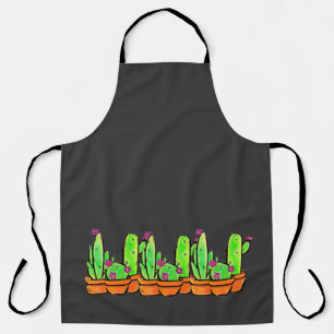 Elegant boho Cactus cacti succulents  Apron