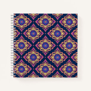Elegant Boho Chic Floral Pattern  Notebook