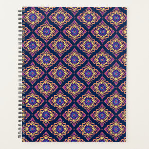 Elegant Boho Chic Floral Pattern Planner