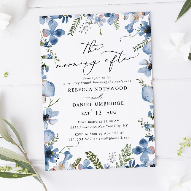 Elegant Boho Chic Morning After Wedding Brunch  Invitation (Creator Uploaded)