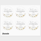 Elegant Boho Chic Wildflower Floral Thank You