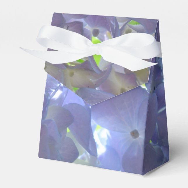 Elegant boho dusty light purple florals flowers  favour box (Front Side)