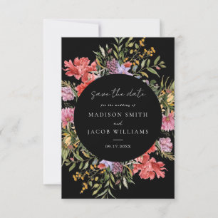 Elegant Boho Dutch Floral Wedding Save The Date
