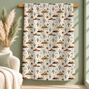 Elegant Boho Floral Blanket Terracotta Sage Decor