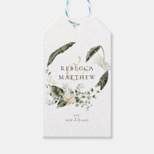 Elegant Boho Floral Greenery Wedding   Gift Tags