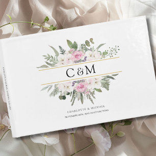 Elegant Boho Floral Guest Book