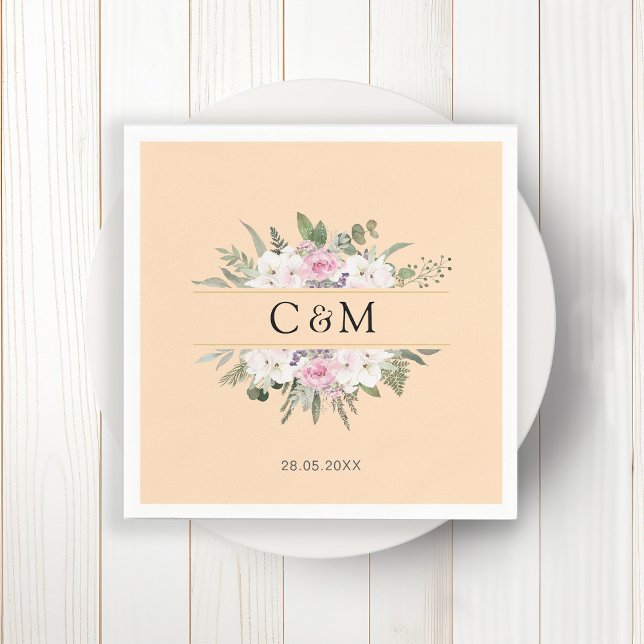 Elegant Boho Floral    Napkin (Creator Uploaded)