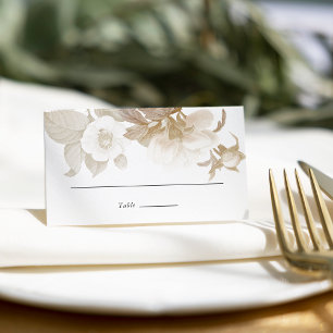 Elegant Boho Floral Wedding Escort / Place Card