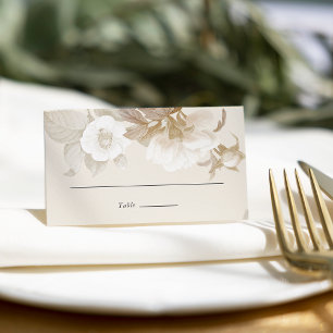 Elegant Boho Floral Wedding Escort / Place Card