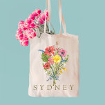 Elegant Boho Floral Wildflower Tote Bag<br><div class="desc">Elegant Boho Floral Wildflower Tote Bag 
Personalised tote bags are perfect for yourself,  or as a gift! These are also the perfect bride's gift or proposal gift.</div>