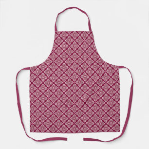 Elegant Boho Geometric Floral Pattern Apron
